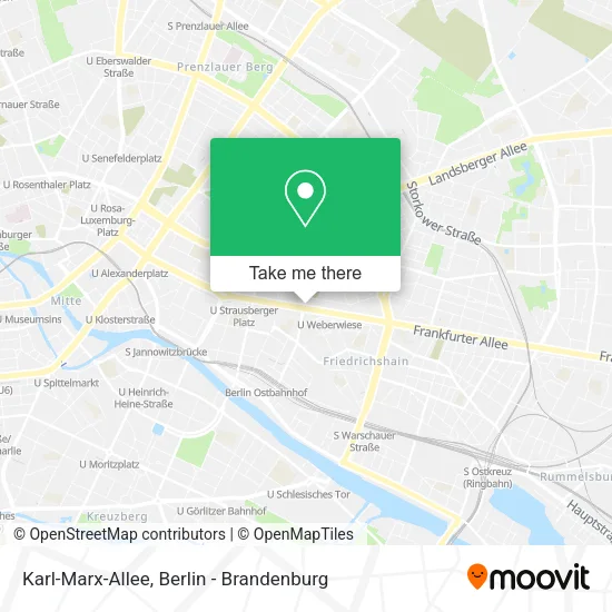 Карта Karl-Marx-Allee