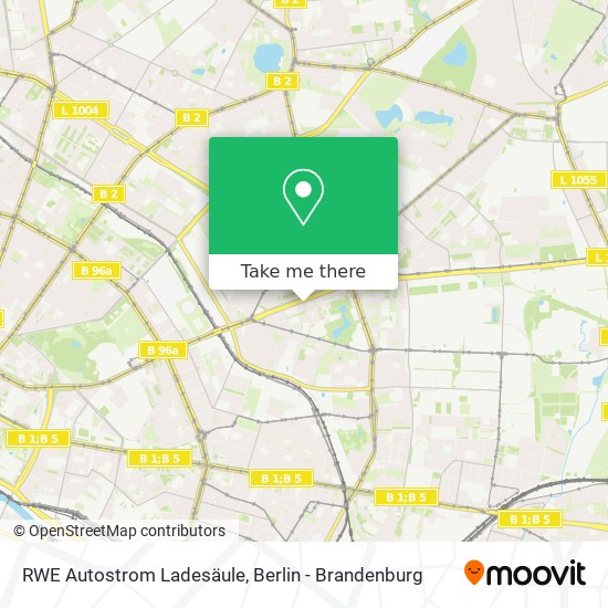 RWE Autostrom Ladesäule map