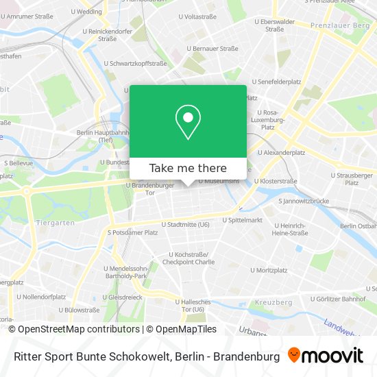 Карта Ritter Sport Bunte Schokowelt