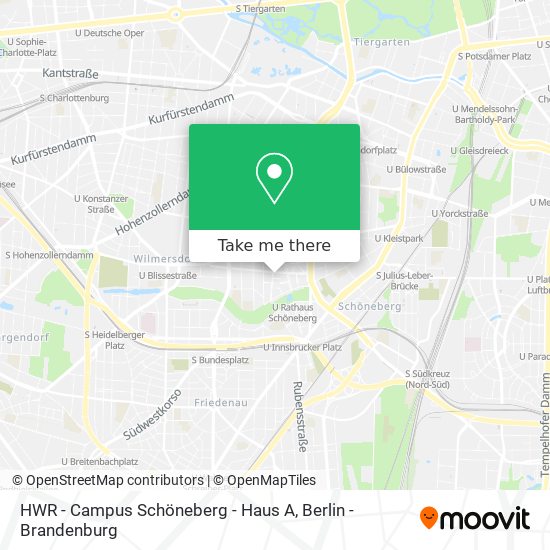 HWR - Campus Schöneberg - Haus A map