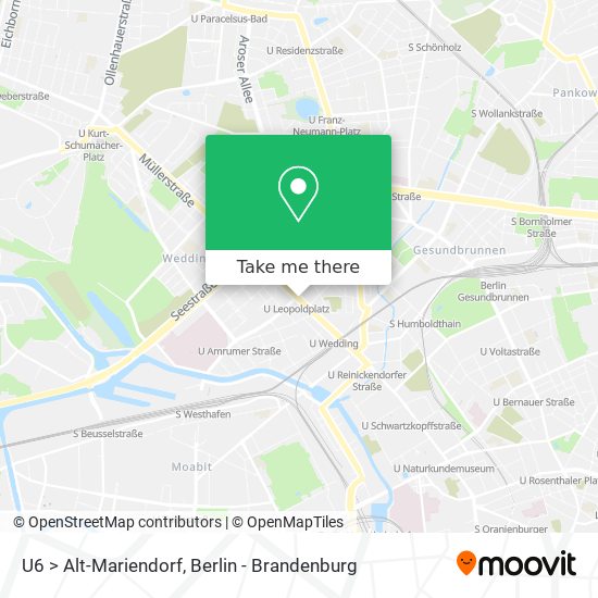 Карта U6 > Alt-Mariendorf