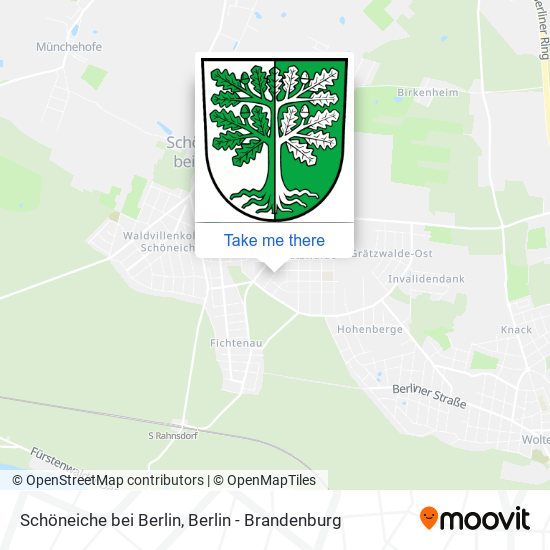 Карта Schöneiche bei Berlin