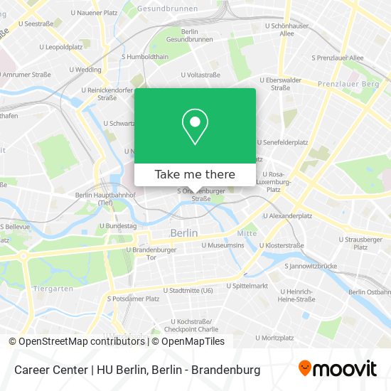 Карта Career Center | HU Berlin