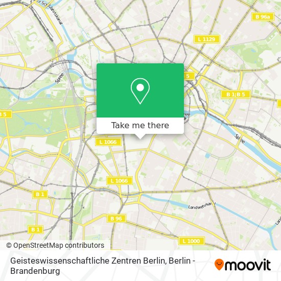 Geisteswissenschaftliche Zentren Berlin map