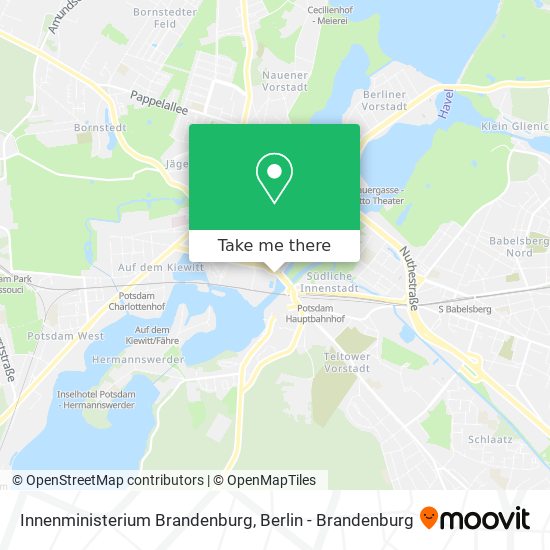 Innenministerium Brandenburg map