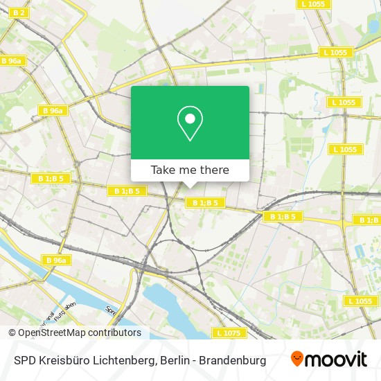 SPD Kreisbüro Lichtenberg map