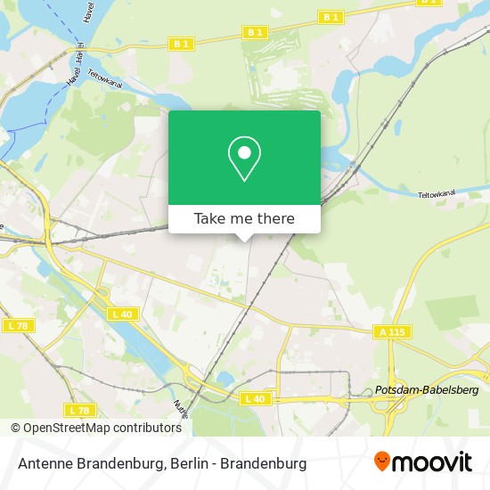 Карта Antenne Brandenburg