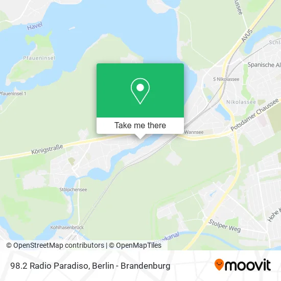 Карта 98.2 Radio Paradiso