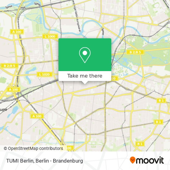 TUMI Berlin map