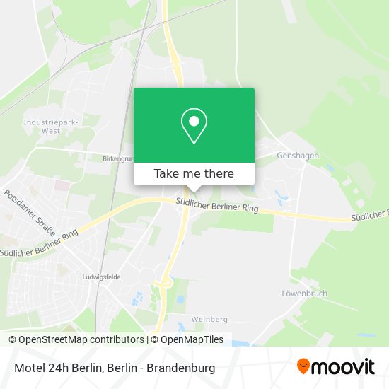 Motel 24h Berlin map