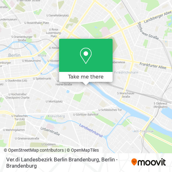 Ver.di Landesbezirk Berlin Brandenburg map
