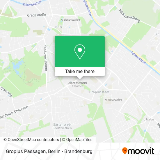 Gropius Passagen map