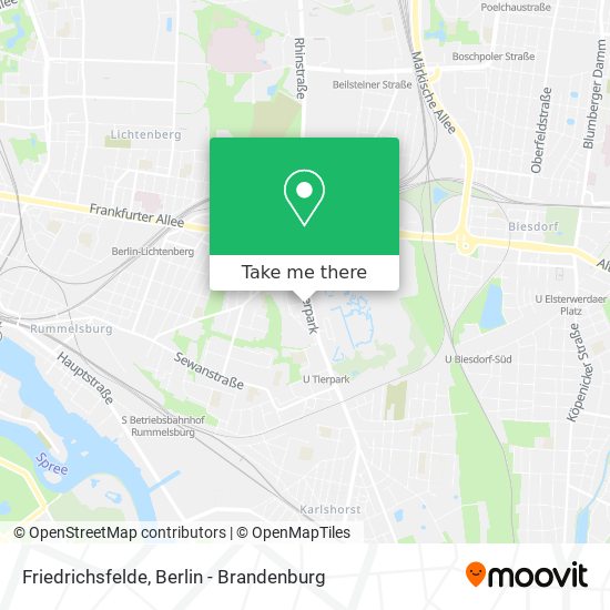 Friedrichsfelde map
