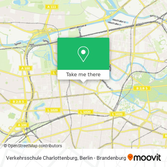 Карта Verkehrsschule Charlottenburg