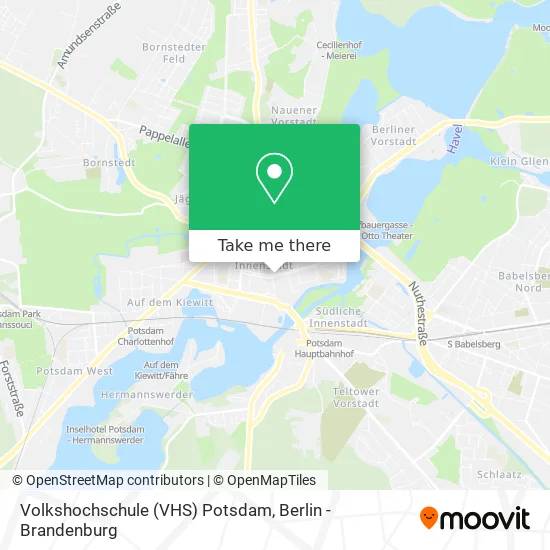 Volkshochschule (VHS) Potsdam map