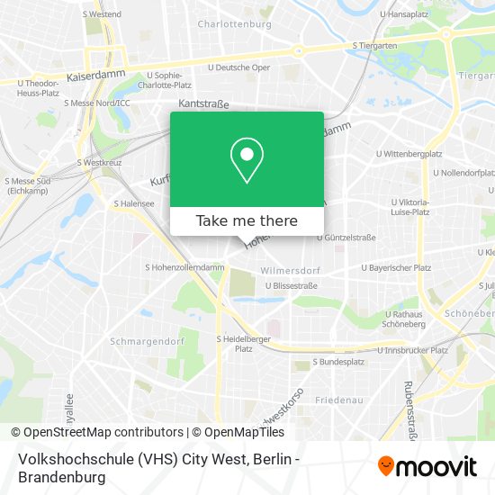 Volkshochschule (VHS) City West map