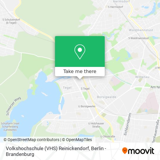 Карта Volkshochschule (VHS) Reinickendorf