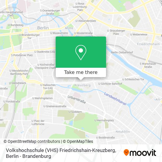 Volkshochschule (VHS) Friedrichshain-Kreuzberg map