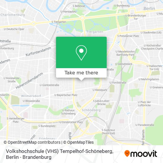 Volkshochschule (VHS) Tempelhof-Schöneberg map