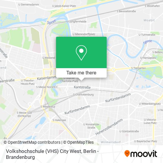 Volkshochschule (VHS) City West map
