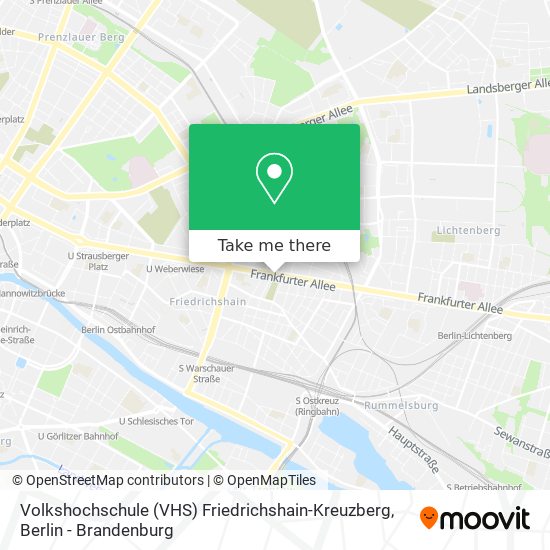 Volkshochschule (VHS) Friedrichshain-Kreuzberg map