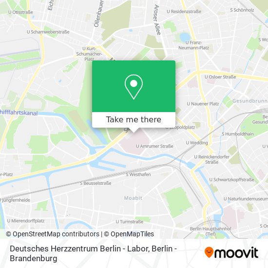 Deutsches Herzzentrum Berlin - Labor map