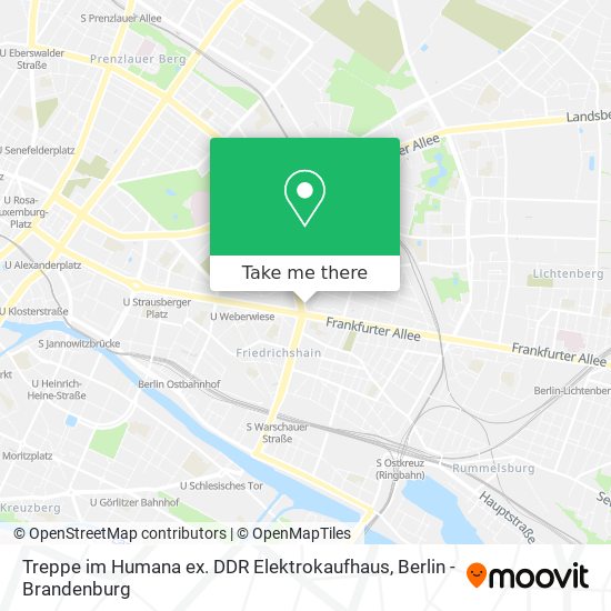 Treppe im Humana ex. DDR Elektrokaufhaus map