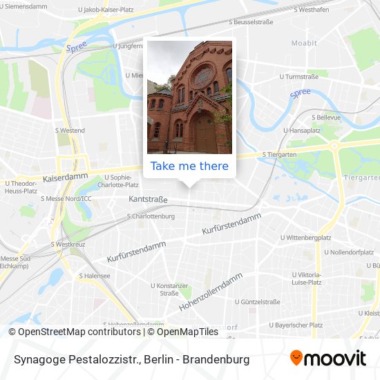 Карта Synagoge Pestalozzistr.