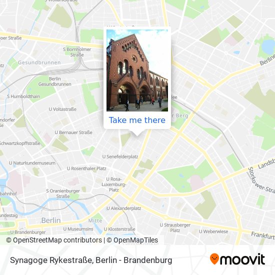 Карта Synagoge Rykestraße