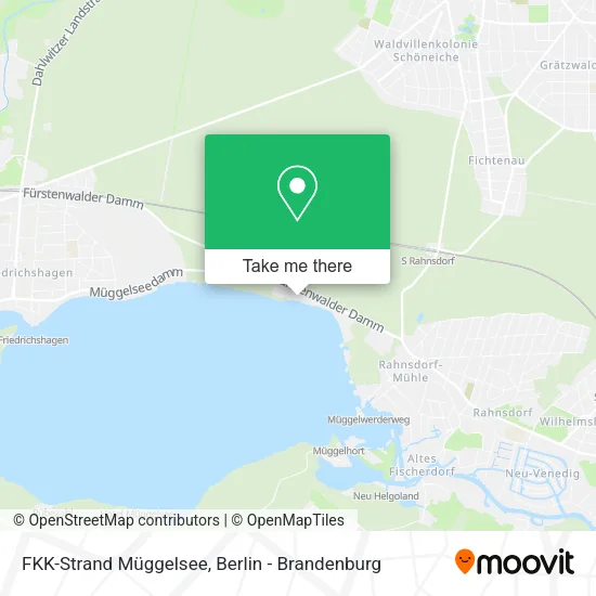 Карта FKK-Strand Müggelsee