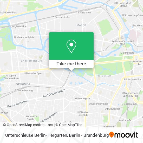 Карта Unterschleuse Berlin-Tiergarten
