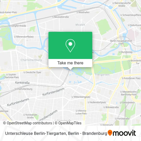 Карта Unterschleuse Berlin-Tiergarten