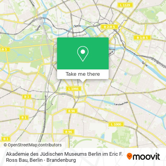 Карта Akademie des Jüdischen Museums Berlin im Eric F. Ross Bau