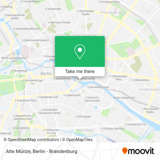 Карта Alte Münze