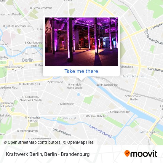 Kraftwerk Berlin map