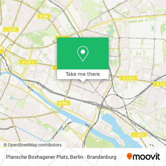 Plansche Boxhagener Platz map