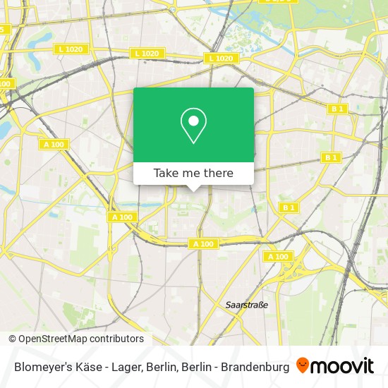 Blomeyer's Käse - Lager, Berlin map