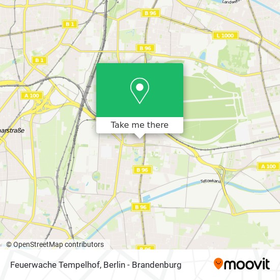 Feuerwache Tempelhof map