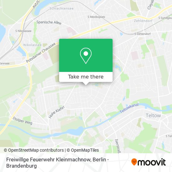 Freiwillge Feuerwehr Kleinmachnow map