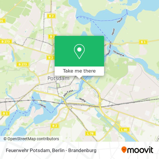 Feuerwehr Potsdam map