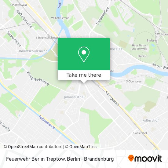 Карта Feuerwehr Berlin Treptow