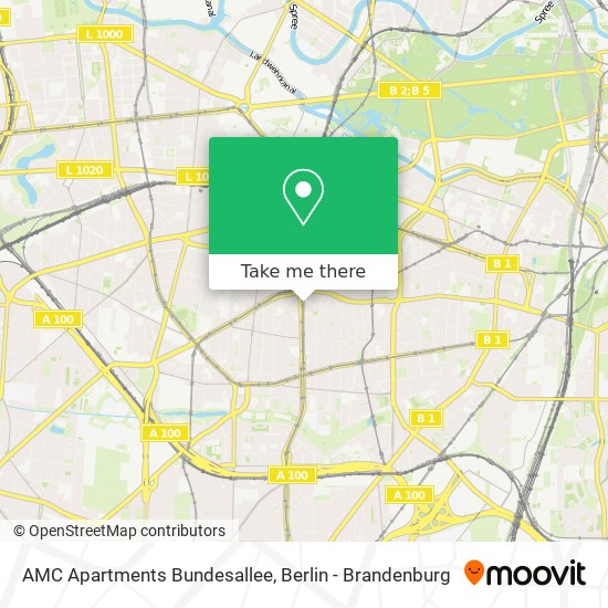 Карта AMC Apartments Bundesallee