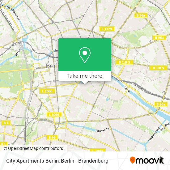 City Apartments Berlin map