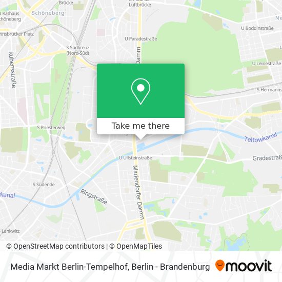 Карта Media Markt Berlin-Tempelhof