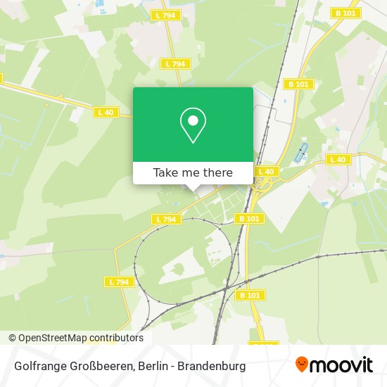 Golfrange Großbeeren map