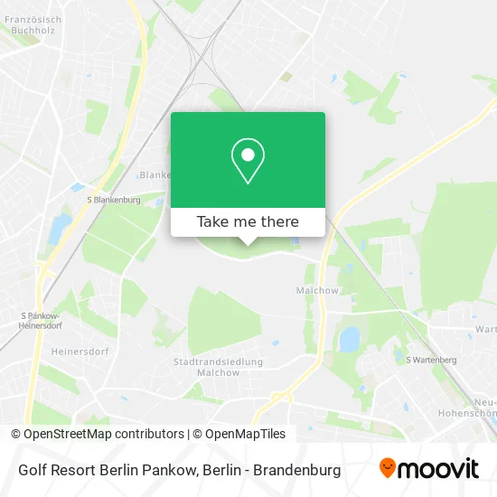 Golf Resort Berlin Pankow map