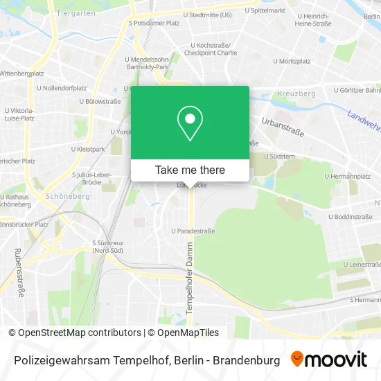 Polizeigewahrsam Tempelhof map