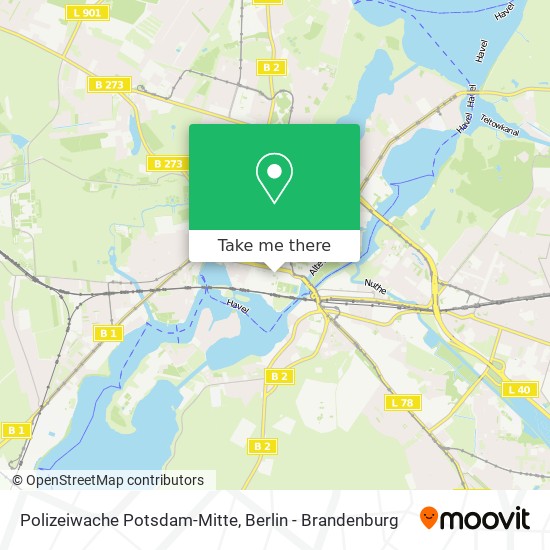 Карта Polizeiwache Potsdam-Mitte