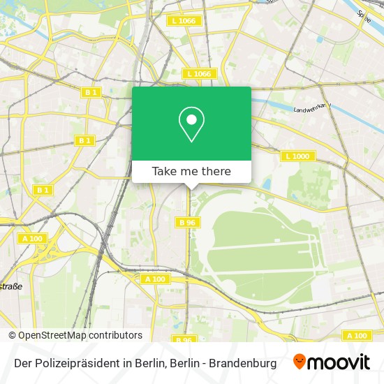 Der Polizeipräsident in Berlin map