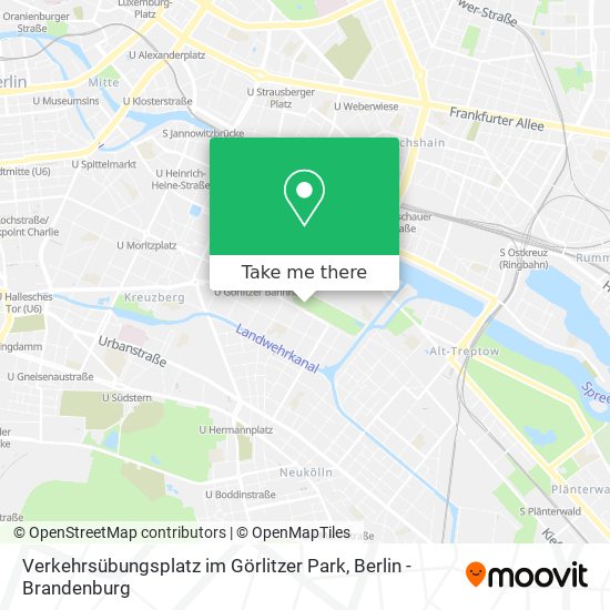 Verkehrsübungsplatz im Görlitzer Park map